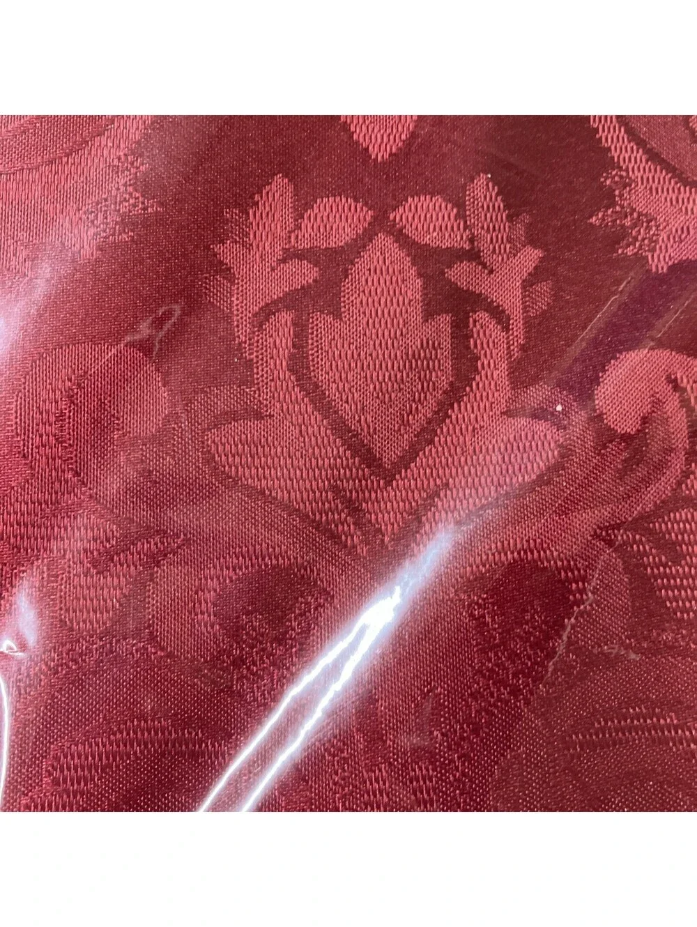 NEW Caiden Red Round Tablecloth 90” Beautiful Paisley Pattern